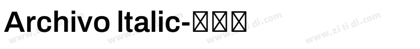 Archivo ltalic字体转换